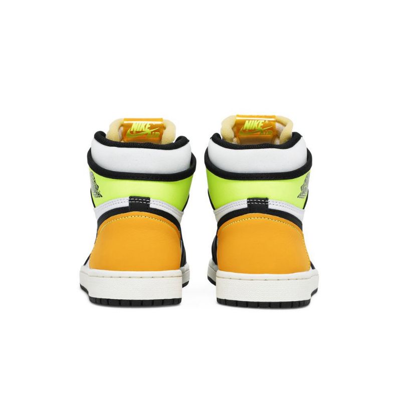 Air Jordan 1 Retro Magas És Fehér Fekete Zöld Arany Férfi Cipő
