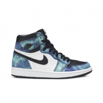 Air Jordan 1 Retro Magas És Fehér Fekete Zöld Női Cipő