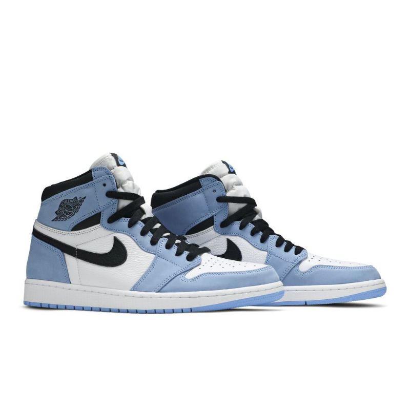 Air Jordan 1 Retro Magas És Fehér Kék Fekete Férfi Cipő