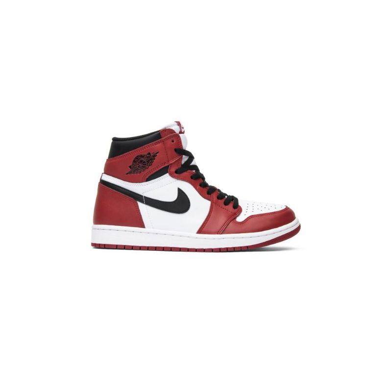 Air Jordan 1 Retro Magas És Fehér Piros Fekete Férfi Cipő