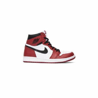 Air Jordan 1 Retro Magas És Fehér Piros Fekete Férfi Cipő