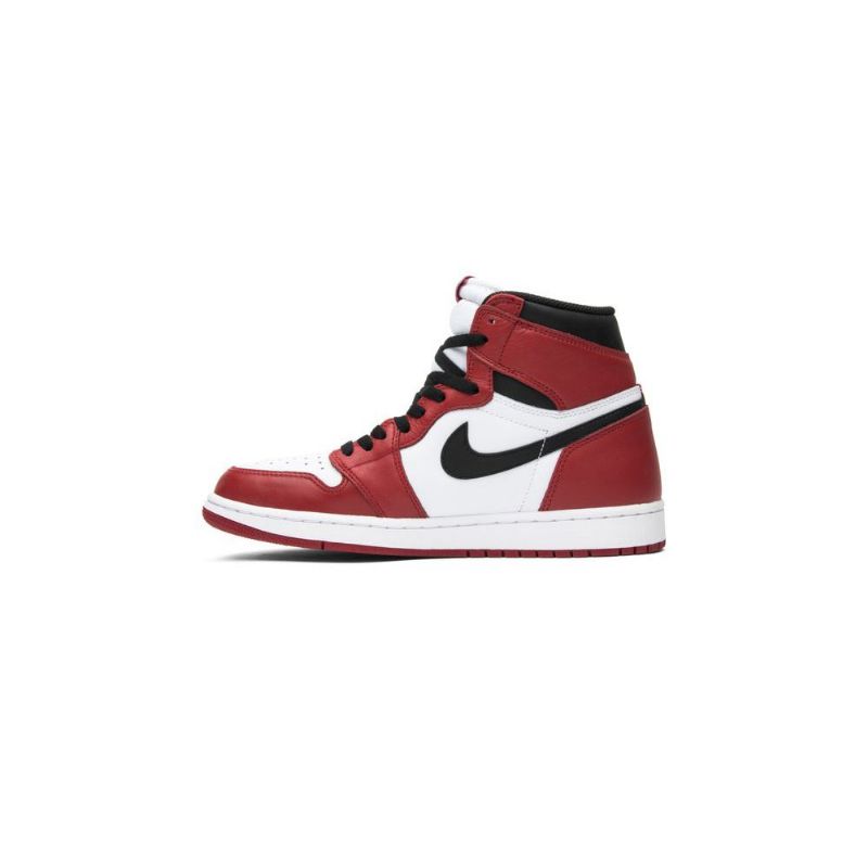 Air Jordan 1 Retro Magas És Fehér Piros Fekete Férfi Cipő