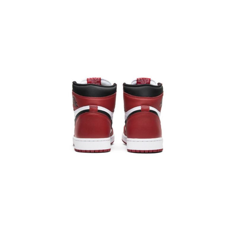 Air Jordan 1 Retro Magas És Fehér Piros Fekete Férfi Cipő