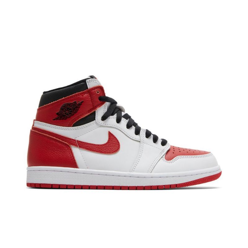 Air Jordan 1 Retro Magas És Fehér Piros Fekete Férfi Cipő