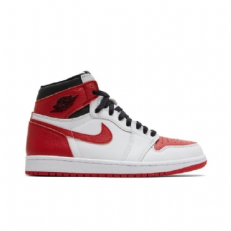 Air Jordan 1 Retro Magas És Fehér Piros Fekete Férfi Cipő