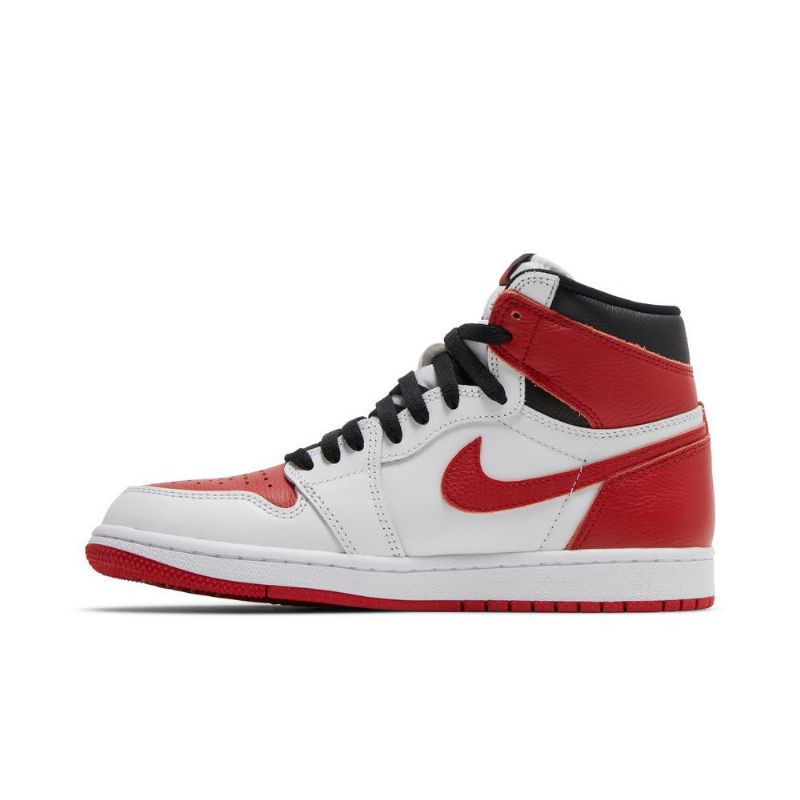Air Jordan 1 Retro Magas És Fehér Piros Fekete Férfi Cipő