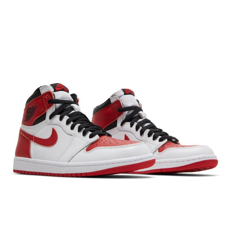 Air Jordan 1 Retro Magas És Fehér Piros Fekete Férfi Cipő