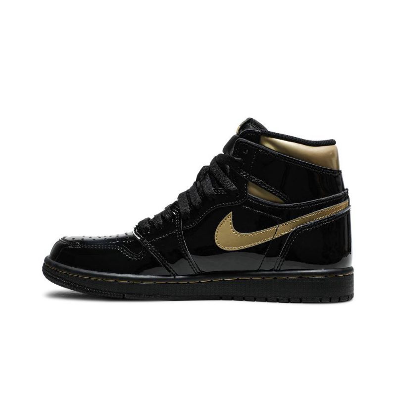 Air Jordan 1 Retro Magas És Fekete Arany Férfi Cipő