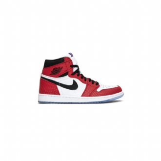 Air Jordan 1 Retro Magas És Piros Fehér Fekete Kék Férfi Cipő