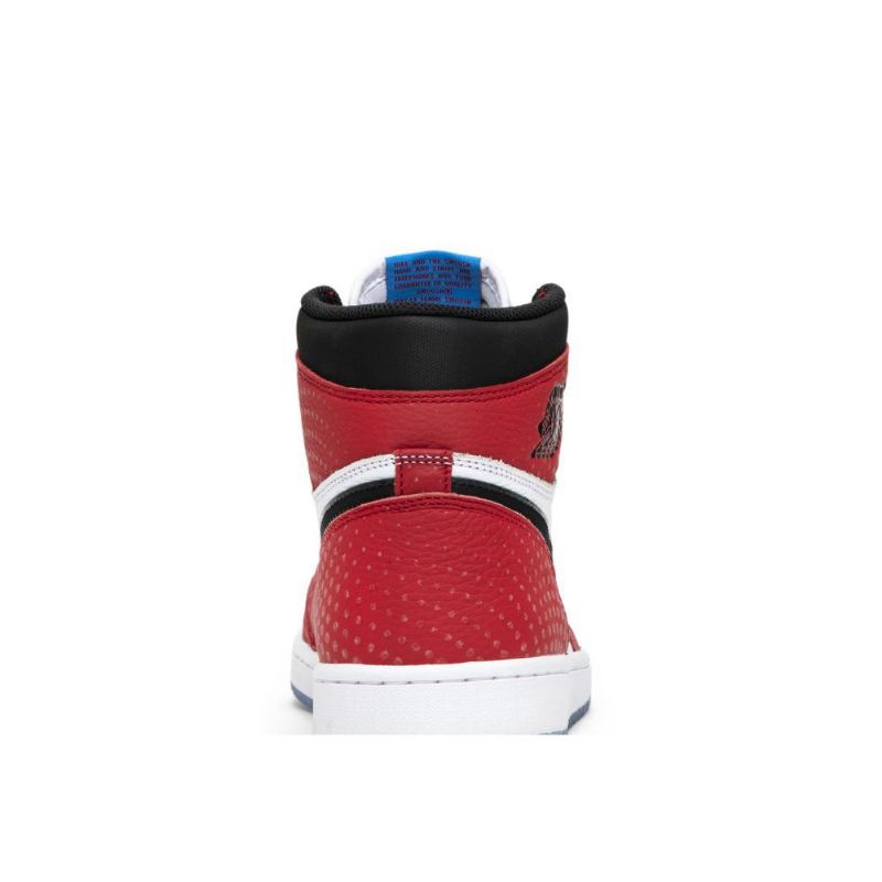Air Jordan 1 Retro Magas És Piros Fehér Fekete Kék Férfi Cipő