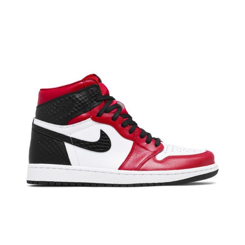 Air Jordan 1 Retro Magas És Piros Fehér Fekete Női Cipő