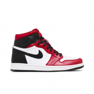 Air Jordan 1 Retro Magas És Piros Fehér Fekete Női Cipő