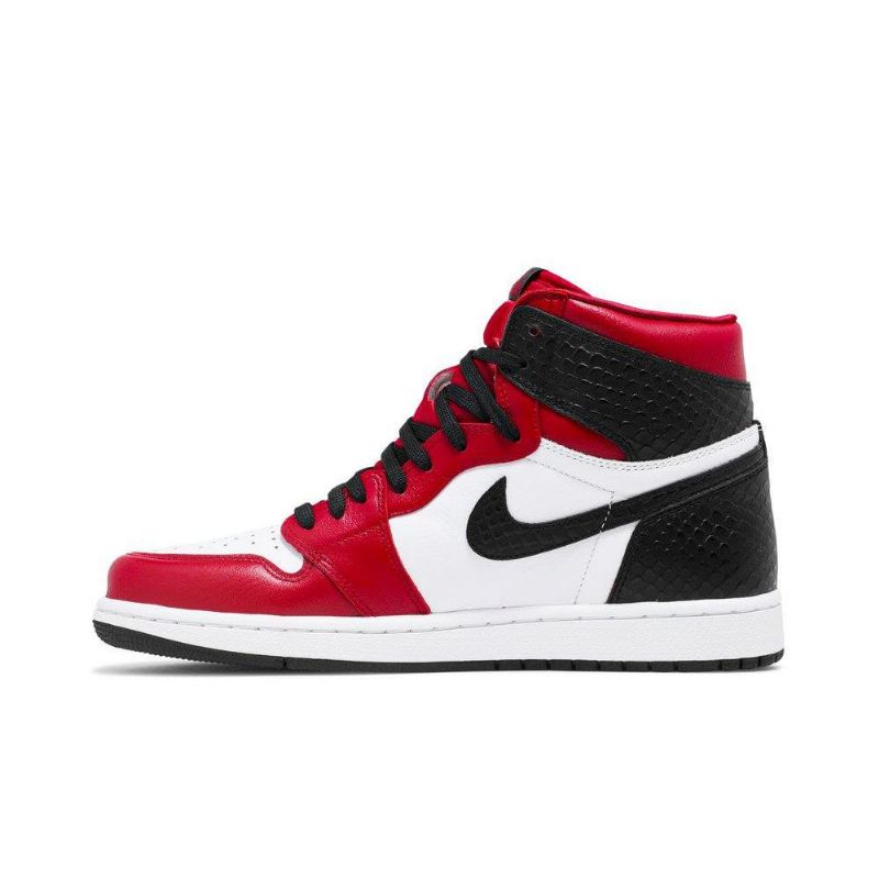 Air Jordan 1 Retro Magas És Piros Fehér Fekete Női Cipő