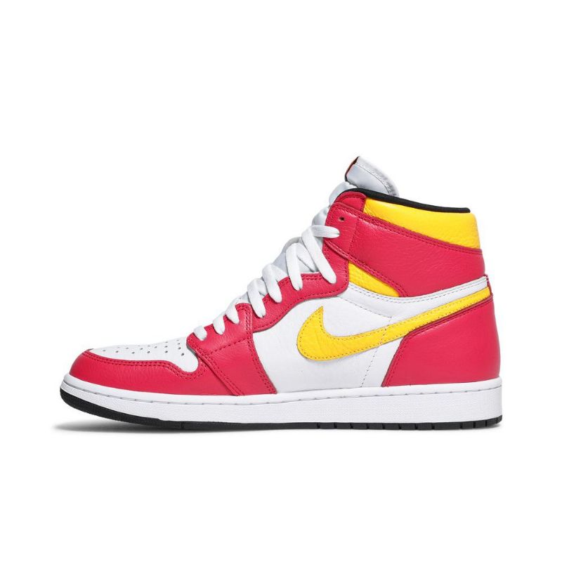 Air Jordan 1 Retro Magas És Piros Fehér Sárga Fekete Férfi Cipő