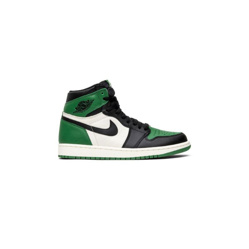 Air Jordan 1 Retro Magas És Zöld Fehér Fekete Férfi Cipő