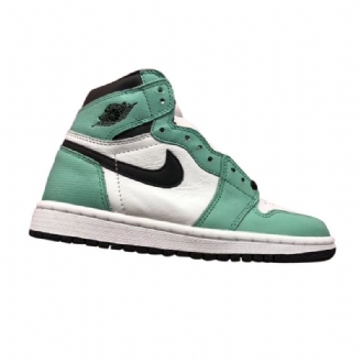 Air Jordan 1 Retro Magas Fehér Zöld Fekete Női Cipő