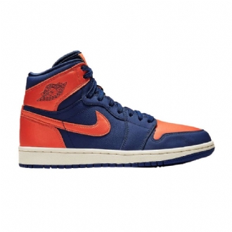 Air Jordan 1 Retro Magas Kék Barna Fehér Női Cipő
