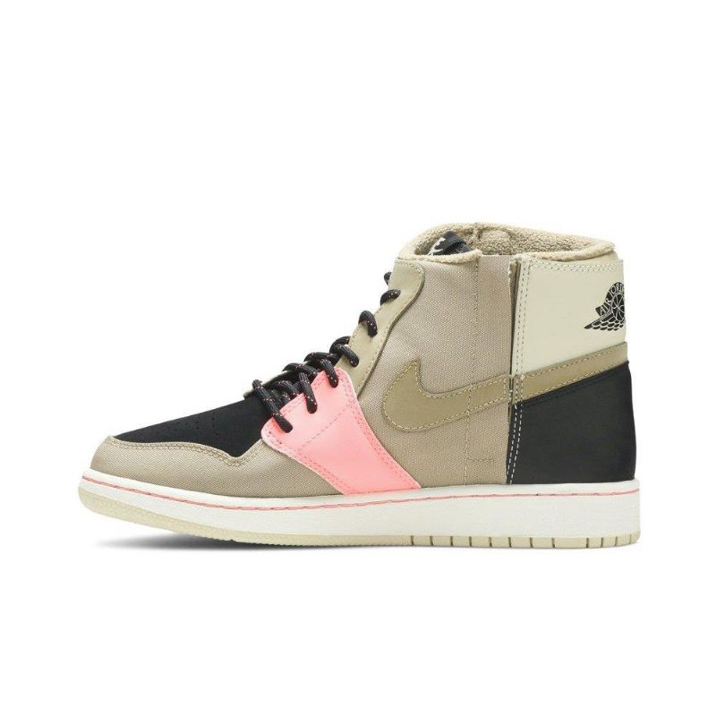 Air Jordan 1 Retro Rebel Xx Olíva Zöld Fekete Rózsaszín Női Cipő
