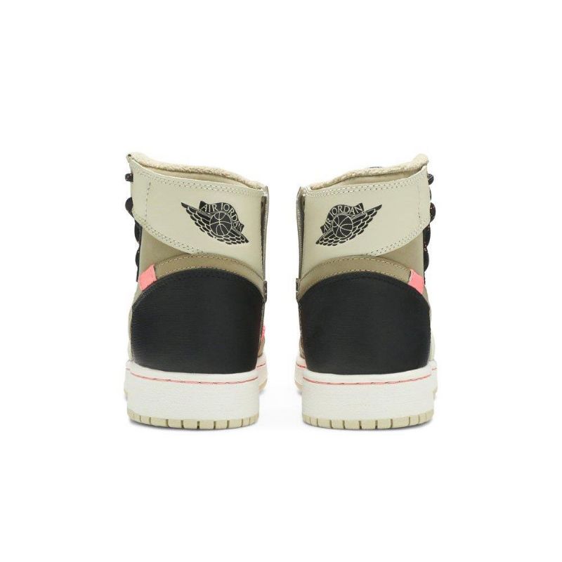 Air Jordan 1 Retro Rebel Xx Olíva Zöld Fekete Rózsaszín Női Cipő