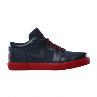 Air Jordan 1 Retro V.1 Sötétkék Piros Férfi Cipő