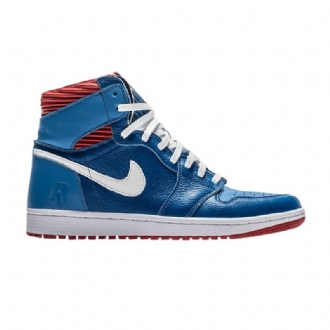 Air Jordan 1 The Shoe Surgeon Anthony Davis Fodor Magas Fehér Kék Rózsaszín Férfi Cipők