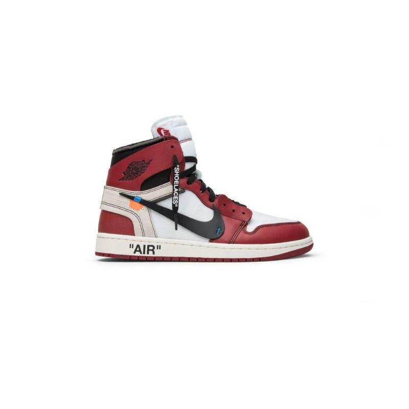 Air Jordan 1 Törtfehér Retro Magas És Fehér Fekete Piros Férfi Cipő