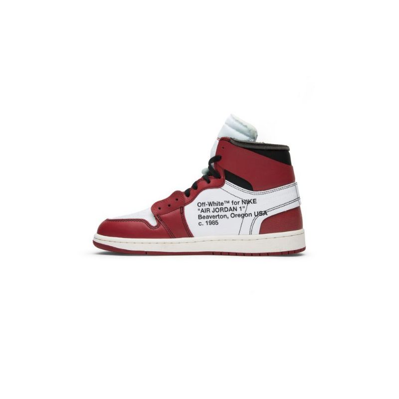 Air Jordan 1 Törtfehér Retro Magas És Fehér Fekete Piros Férfi Cipő