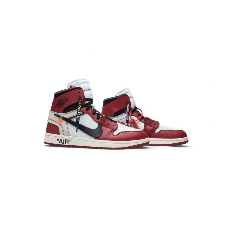 Air Jordan 1 Törtfehér Retro Magas És Fehér Fekete Piros Férfi Cipő