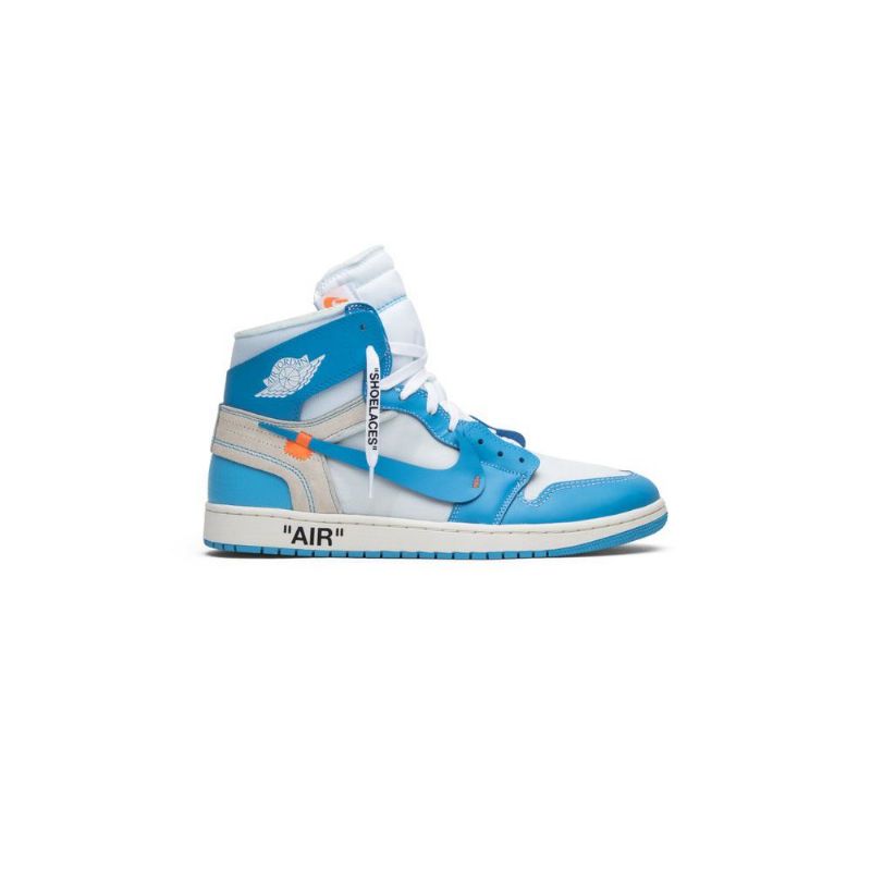 Air Jordan 1 Törtfehér Retro Magas És Fehér Kék Férfi Cipő