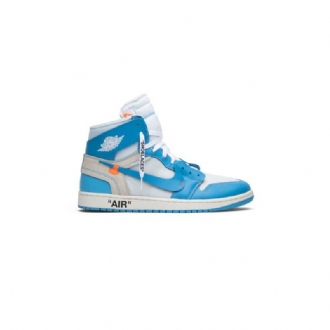 Air Jordan 1 Törtfehér Retro Magas És Fehér Kék Férfi Cipő