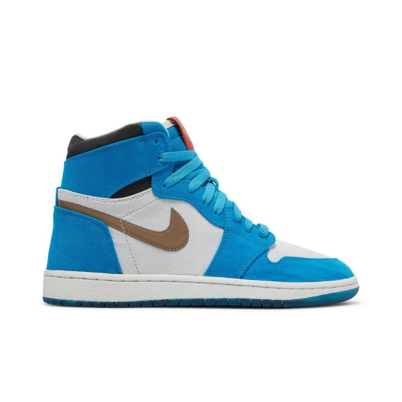 Air Jordan 1 Twix The Shoe Surgeon Magas Kék Fehér Fekete Barna Férfi Cipő