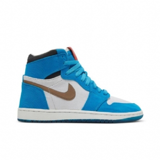 Air Jordan 1 Twix The Shoe Surgeon Magas Kék Fehér Fekete Barna Férfi Cipő