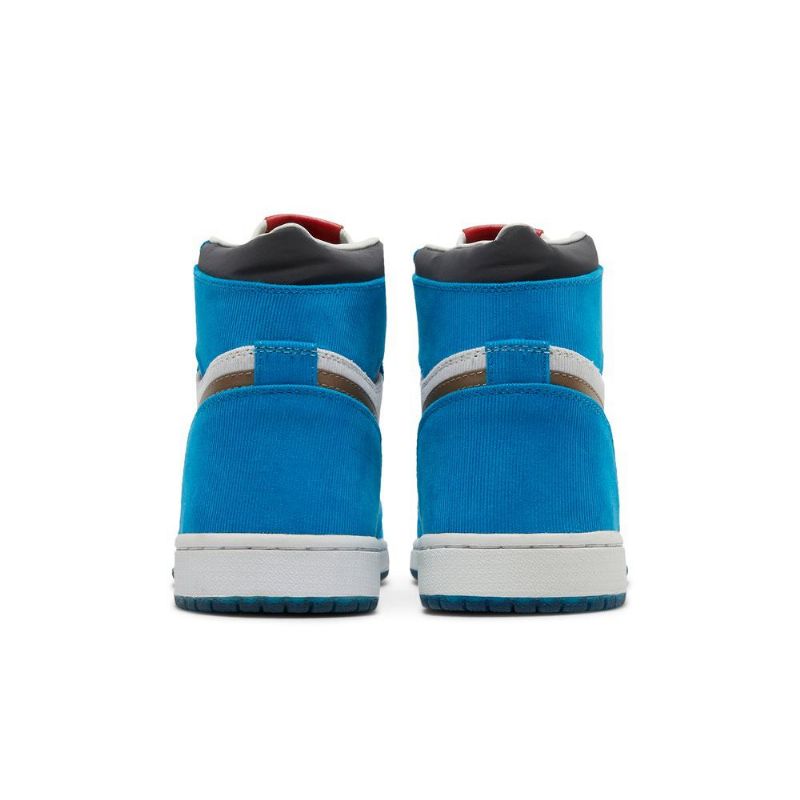 Air Jordan 1 Twix The Shoe Surgeon Magas Kék Fehér Fekete Barna Férfi Cipő