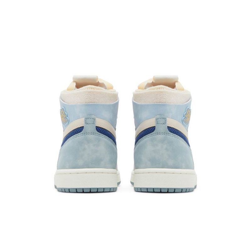 Air Jordan 1 Zoom cmft Kék Bézs Sötétkék Fehér Férfi Cipő