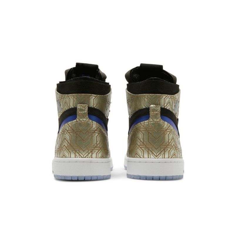 Air Jordan 1 Zoom Comfort Arany Fekete Kék Férfi Cipő