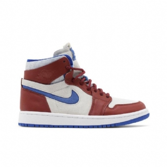 Air Jordan 1 Zoom Comfort Fehér Bordeaux Kék Női Cipő