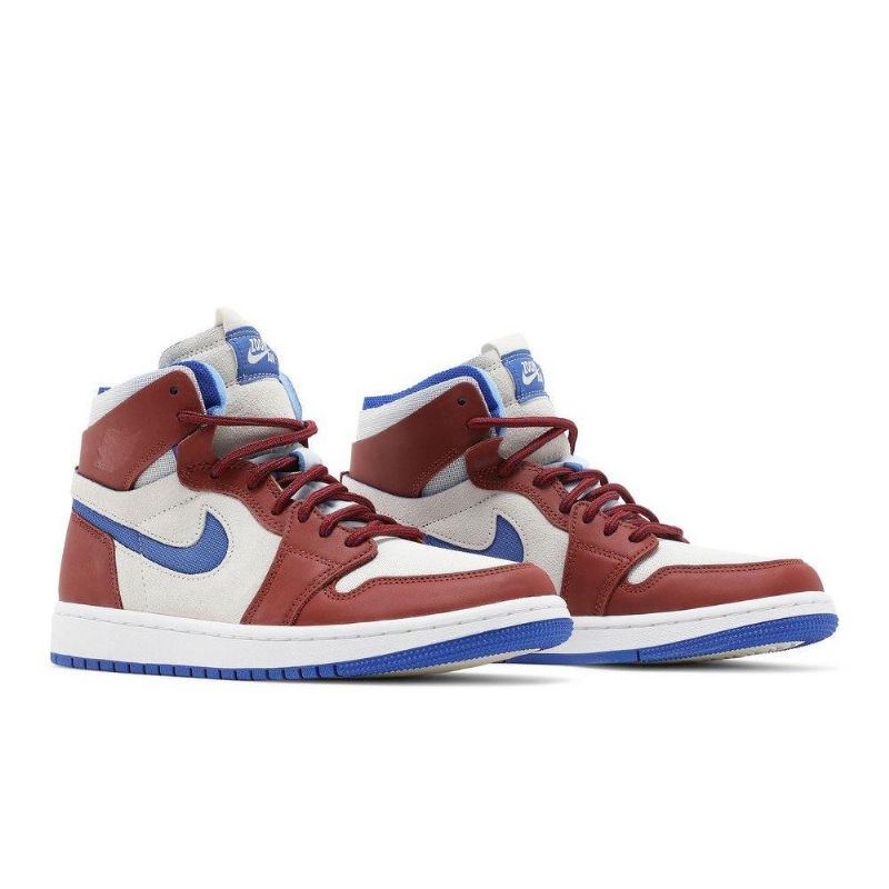 Air Jordan 1 Zoom Comfort Fehér Bordeaux Kék Női Cipő