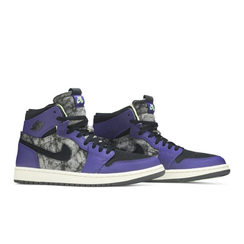 Air Jordan 1 Zoom Comfort Lila Szürke Fekete Férfi Cipő