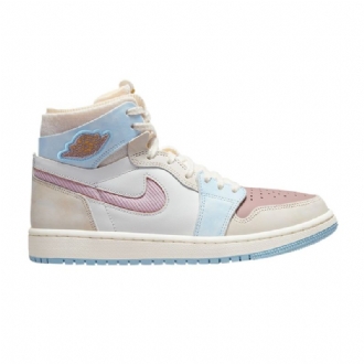 Air Jordan 1 Zoom Air Comfort Magas Rózsaszín Fehér Kék Női Cipő