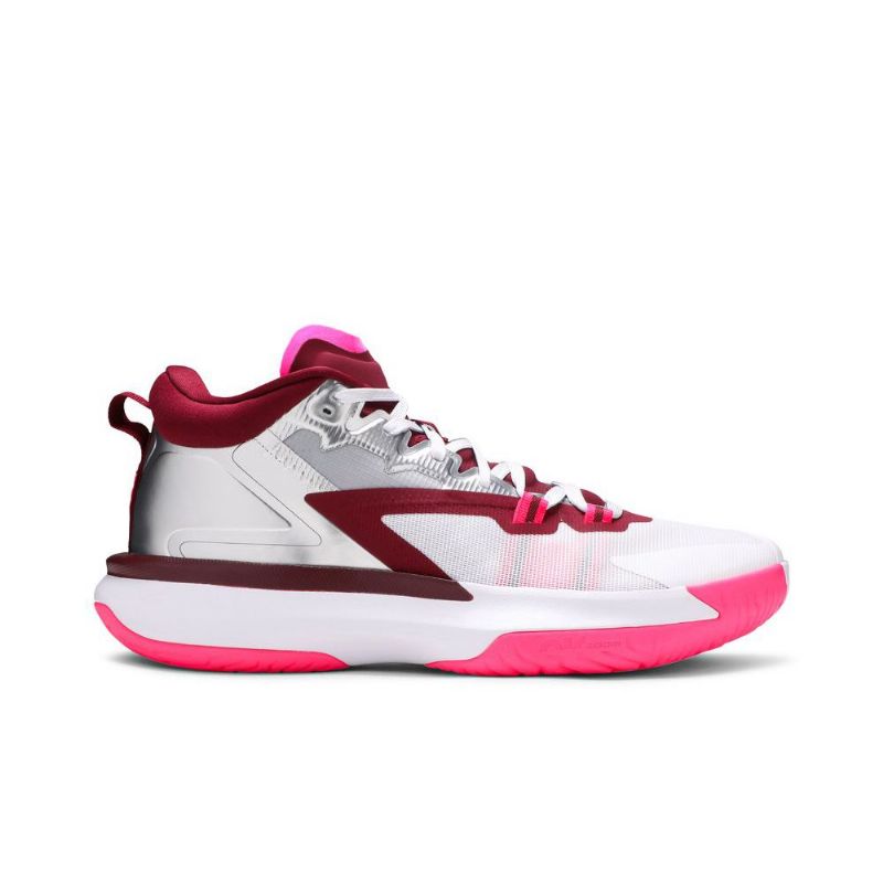 Air Jordan Zion 1 Fehér Rózsaszín Piros Ezüst Férfi Cipő
