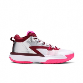 Air Jordan Zion 1 Fehér Rózsaszín Piros Ezüst Férfi Cipő