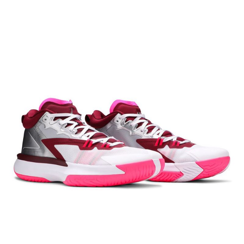 Air Jordan Zion 1 Fehér Rózsaszín Piros Ezüst Férfi Cipő