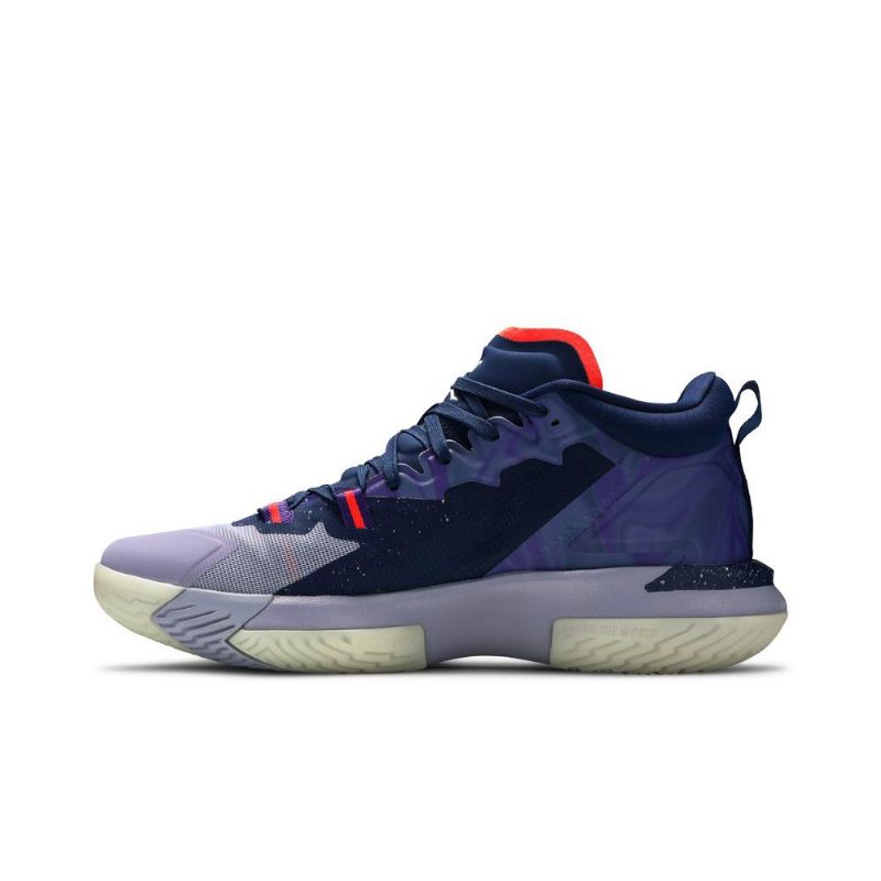 Air Jordan Zion 1 Kék Lila Piros Szürke Férfi Cipők