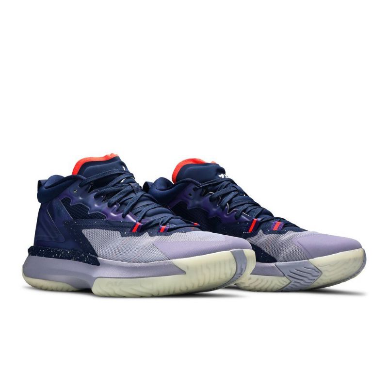 Air Jordan Zion 1 Kék Lila Piros Szürke Férfi Cipők
