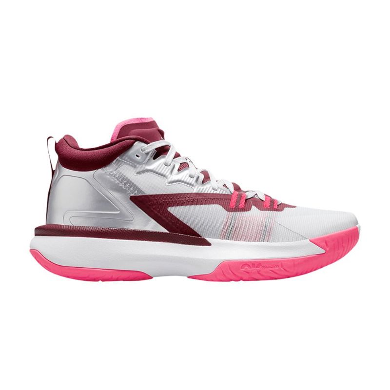 Air Jordan Zion 1 Pf Fehér Rózsaszín Piros Ezüst Férfi Cipő