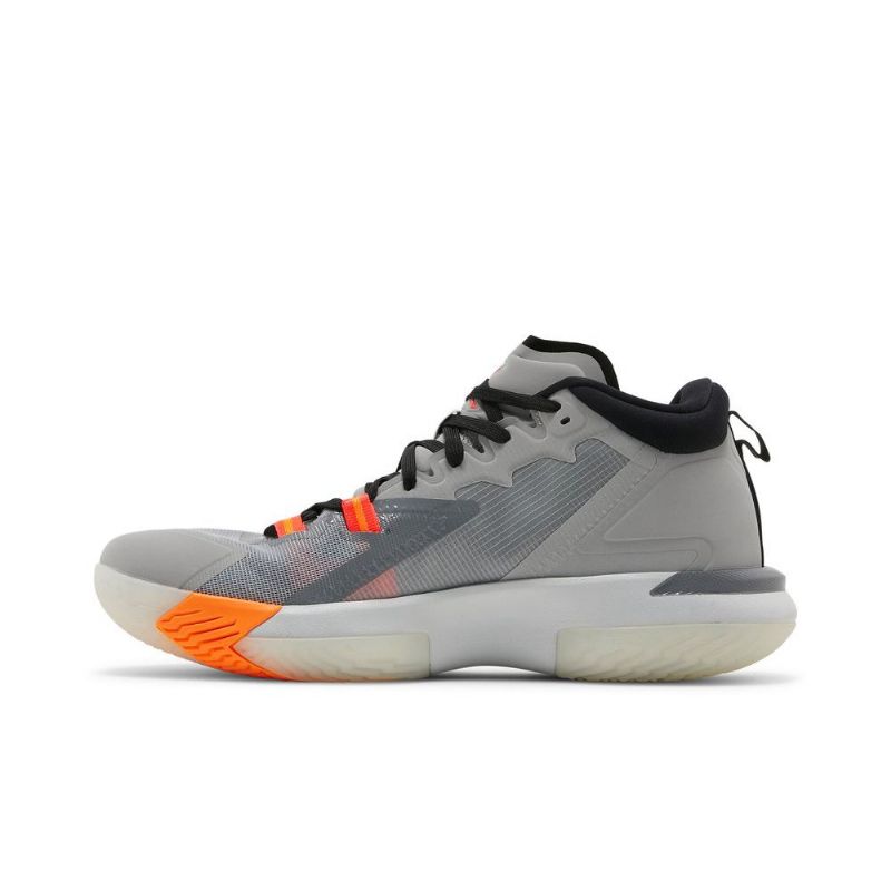 Air Jordan Zion 1 Szürke Fekete Narancssárga Férfi Cipő