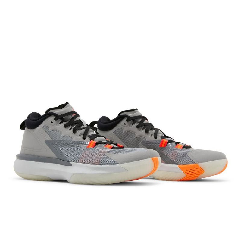 Air Jordan Zion 1 Szürke Fekete Narancssárga Férfi Cipő