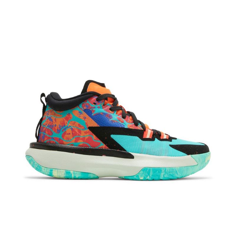 Air Jordan Zion 1 Zöld Narancs Fekete Kék Férfi Cipő