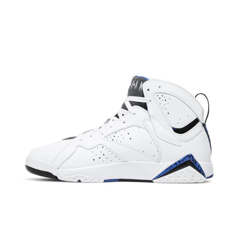 Air Jordan 7 Retro Fehér Fekete Szürke Kék Férfi Cipő