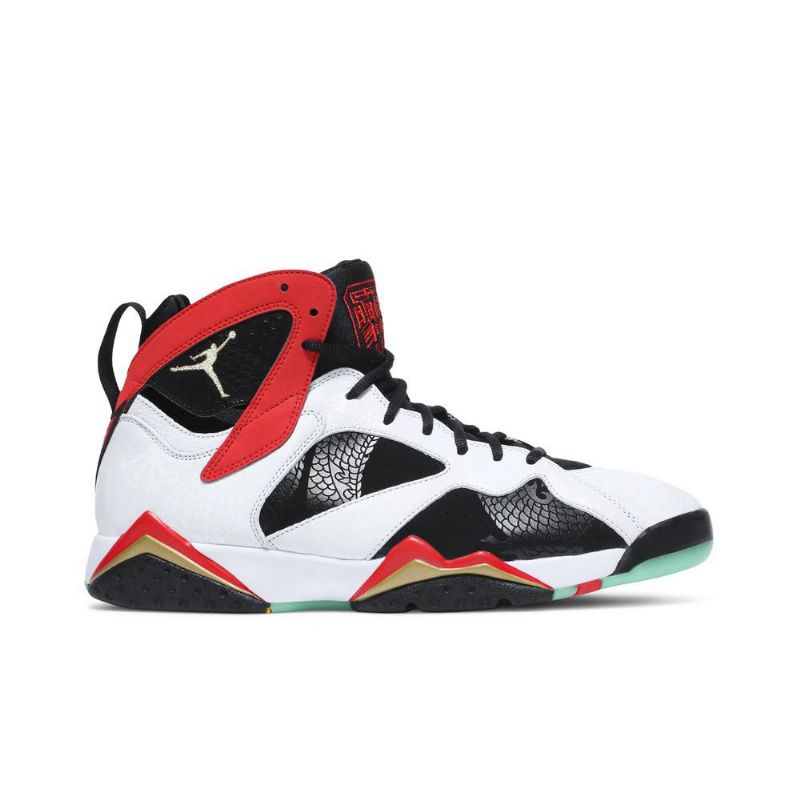 Air Jordan 7 Retro Fehér Piros Fekete Arany Férfi Cipő